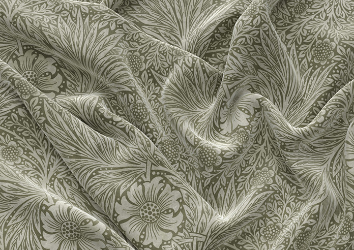William Morris Marigold Velvet, Sage - Roman Blind - Image 4